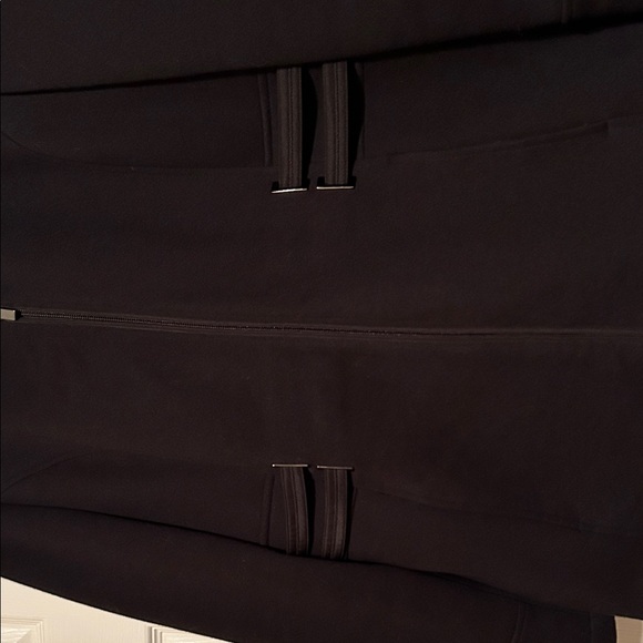Dressy Black Zipper Coat - Picture 4 of 5